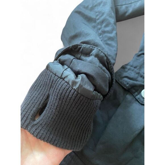 Aeropostale Women’s Full Zip Hoddie Jacket Small Brown Pockets Belted Thumbhol - Picture 6 of 9